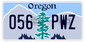 056PWZ  license plate in OR