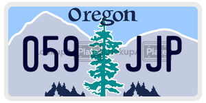 059JJP  license plate in OR