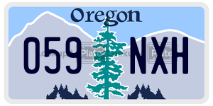 059NXH  license plate in OR