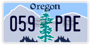 059PDE  license plate in OR