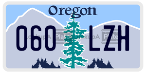 060LZH license plate in Oregon