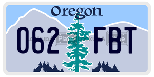 062FBT  license plate in OR