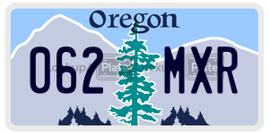062MXR  license plate in OR