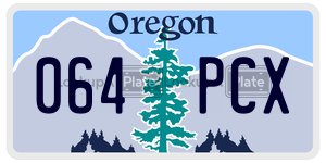 064PCX  license plate in OR