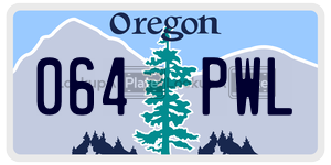 064PWL  license plate in OR