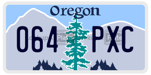 064PXC  license plate in OR