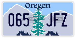 065JFZ  license plate in OR