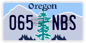 065NBS  license plate in OR