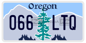 066LTQ  license plate in OR