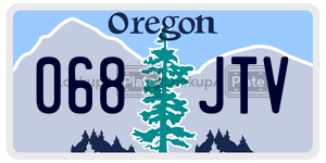 068JTV  license plate in OR