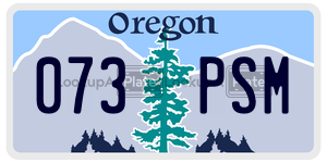 073PSM  license plate in OR