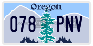 078PNV  license plate in OR