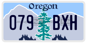 079BXH  license plate in OR