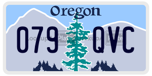 079QVC  license plate in OR