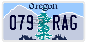 079RAG  license plate in OR