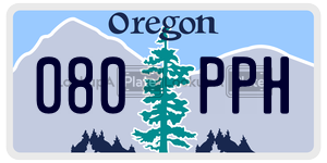 080PPH  license plate in OR