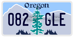 082GLE  license plate in OR