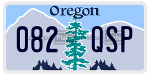 082QSP  license plate in OR
