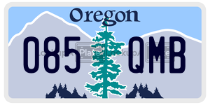 085QMB  license plate in OR