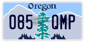 085QMP  license plate in OR