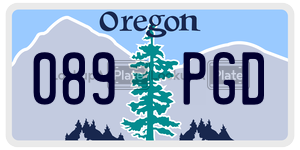 089PGD  license plate in OR