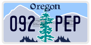 092PEP  license plate in OR