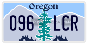 096LCR  license plate in OR