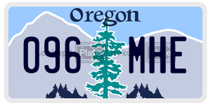 096MHE license plate in Oregon