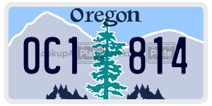 0C1814  license plate in OR