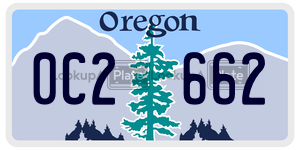 0C2662  license plate in OR