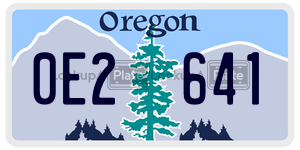 0E2641  license plate in OR