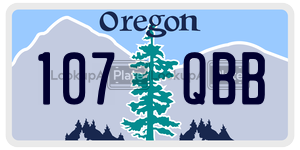 107QBB  license plate in OR