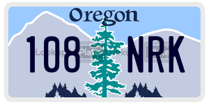 108NRK  license plate in OR