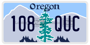 108QUC  license plate in OR