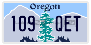 109QET  license plate in OR