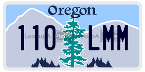 110LMM  license plate in OR
