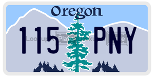 115PNY  license plate in OR