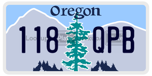 118QPB  license plate in OR