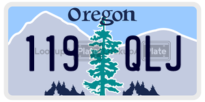 119QLJ  license plate in OR