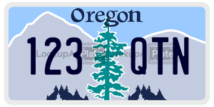 123QTN  license plate in OR