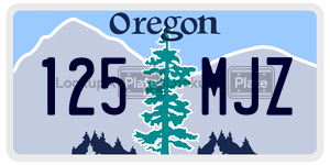 125MJZ  license plate in OR