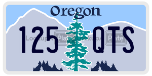 125QTS  license plate in OR