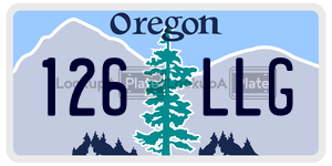 126LLG  license plate in OR