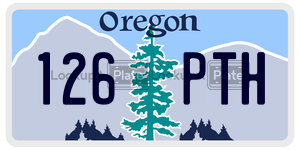 126PTH  license plate in OR
