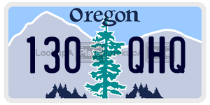 130QHQ  license plate in OR