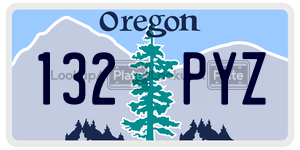 132PYZ  license plate in OR