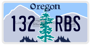 132RBS  license plate in OR