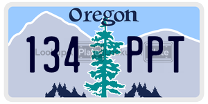 134PPT  license plate in OR