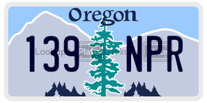 139NPR  license plate in OR