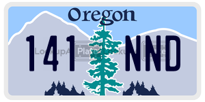 141NND  license plate in OR